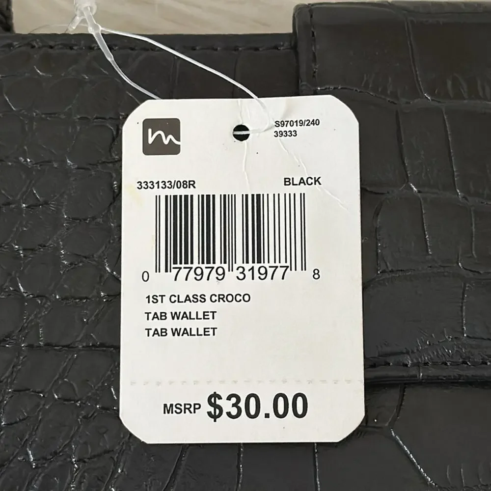 Mundi | Crocodile Tab Wallet NWT